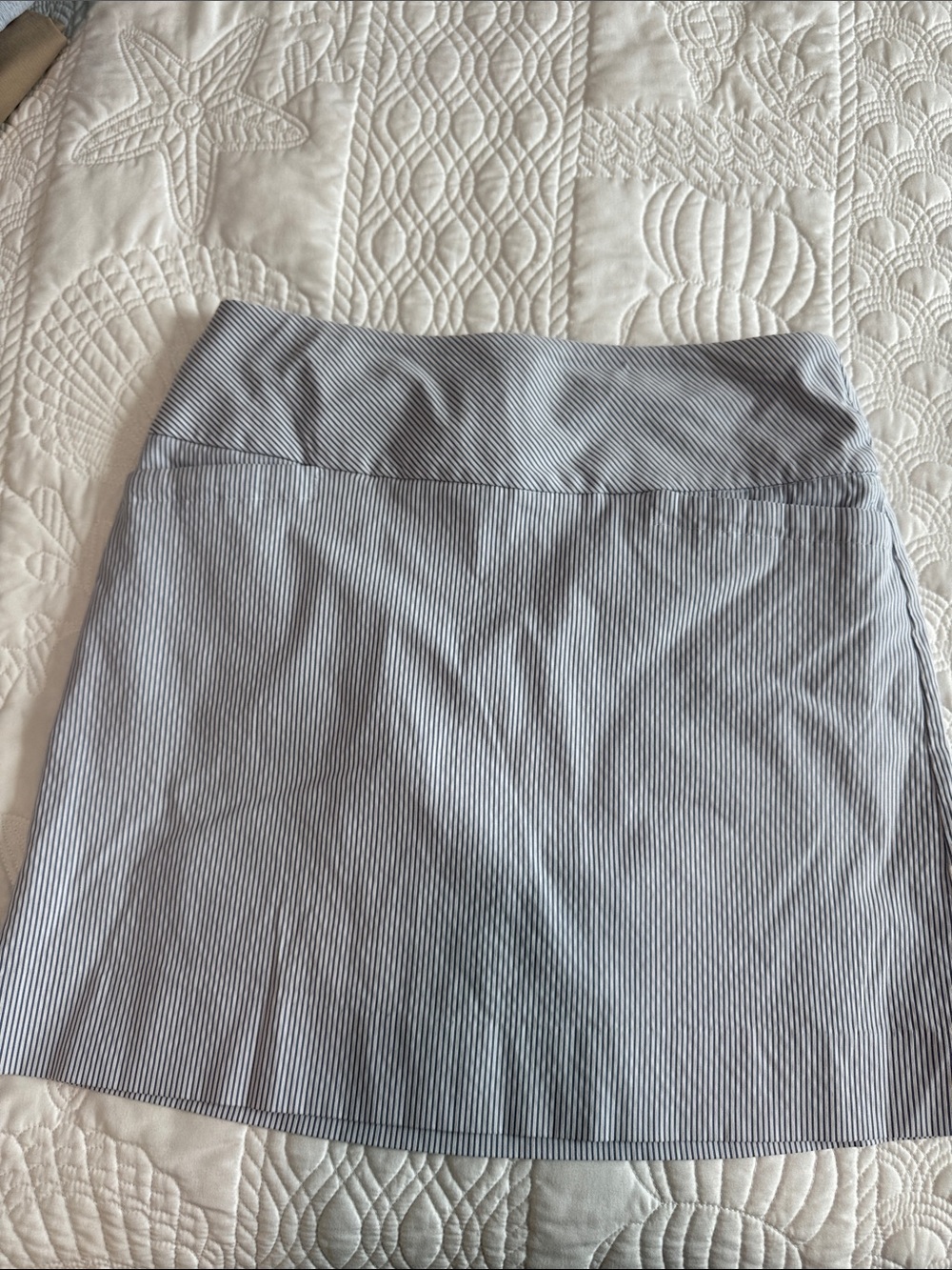 SC & CO - Striped Blue Pencil Skirt